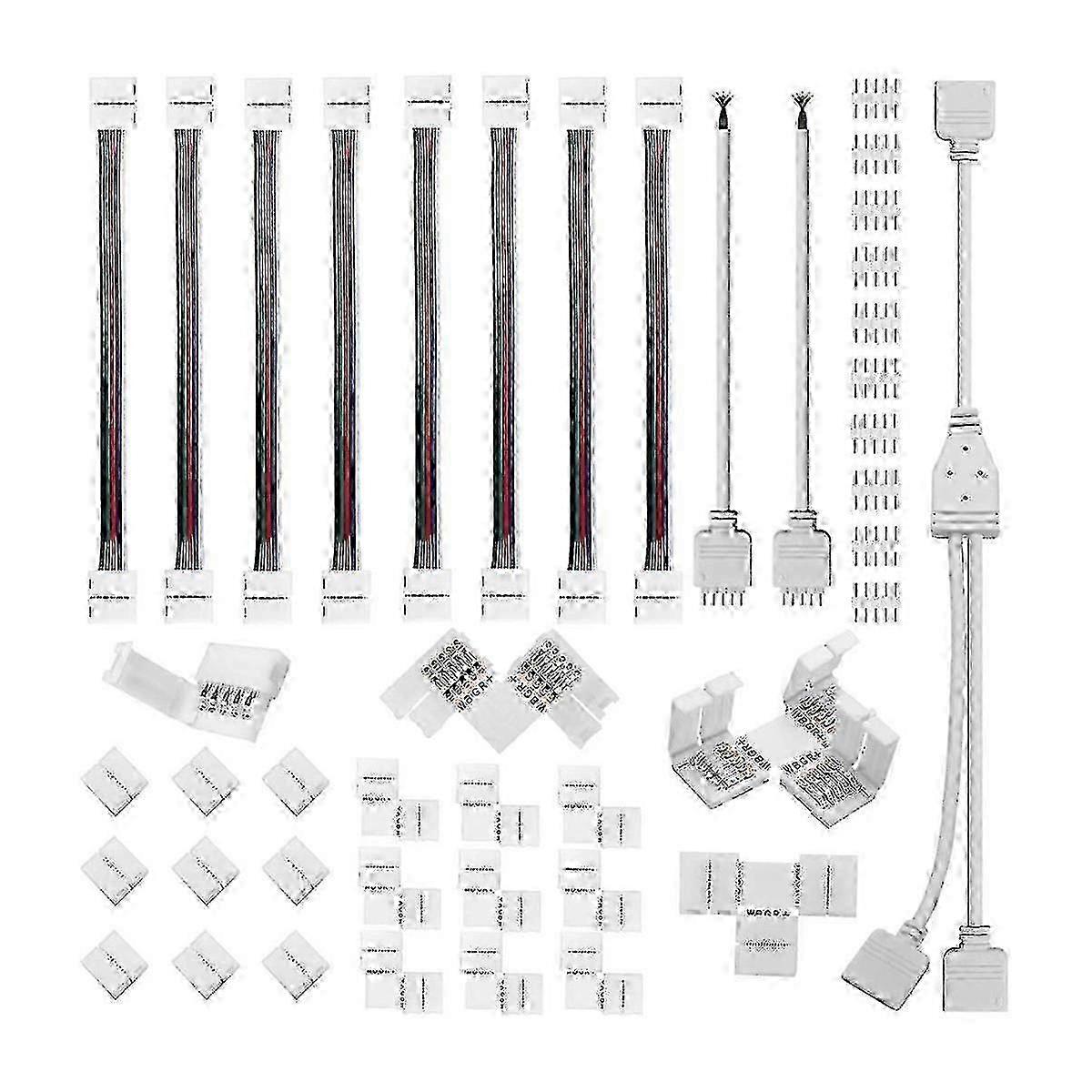 5 Pin Connector Kit, for 12Mm RGBW Connection Include T Shape 5 Pin LED RGBW Connector