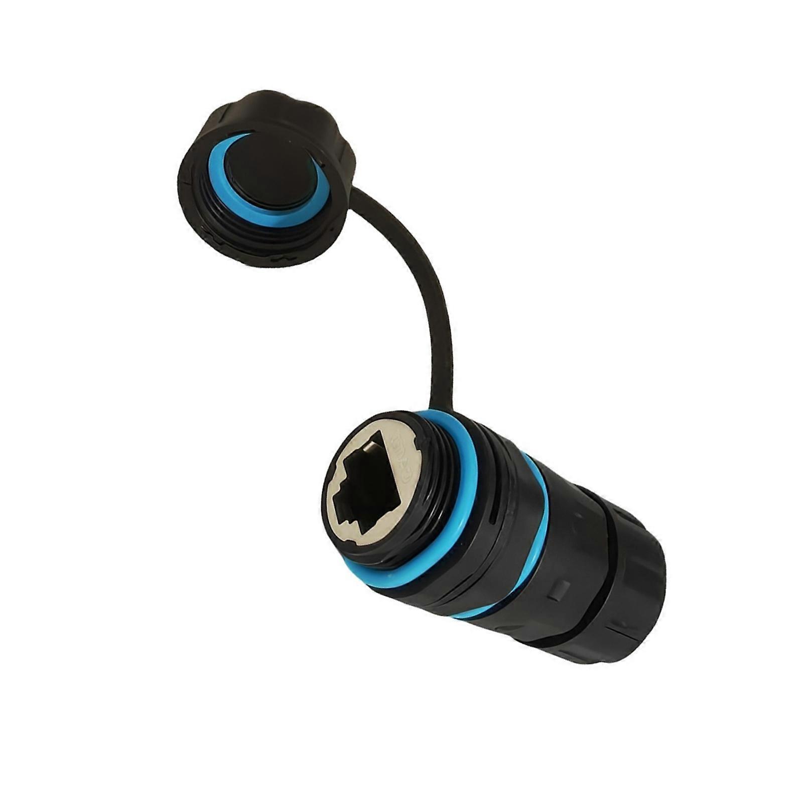 Outdoor RJ45 CAT6 Female Coupler With IP68 Protections For Harsh Environment Networking Multicolor