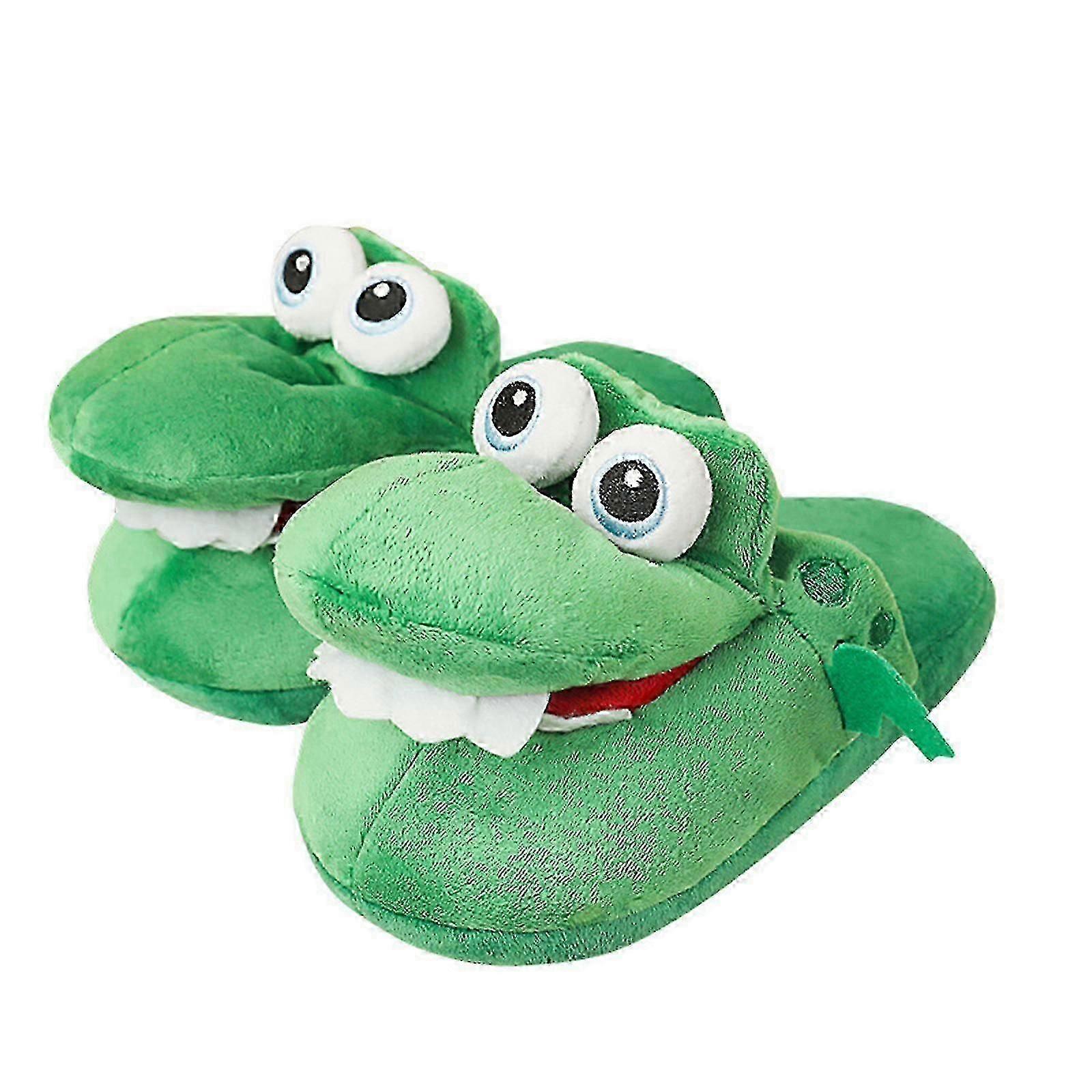 Pantufas de crocodilo com boca móvel KC
