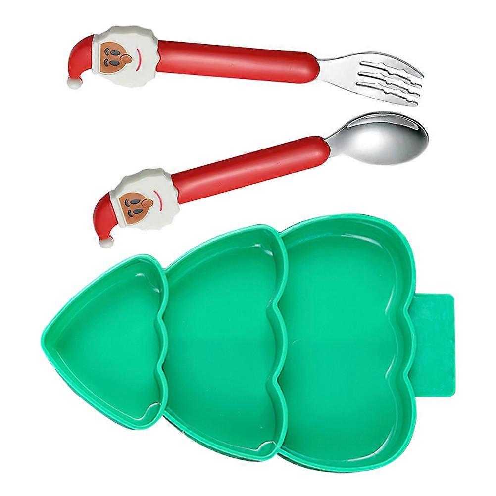 Festive Christmas Tree Fruit Tray For Parents Versatile Use With Sectioned Design 1 Set