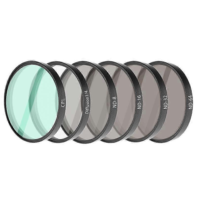 For DJI Osmo Action 6 Lens Filter CPL+ND8+ND16+ND32+ND64+Diffusion1/4