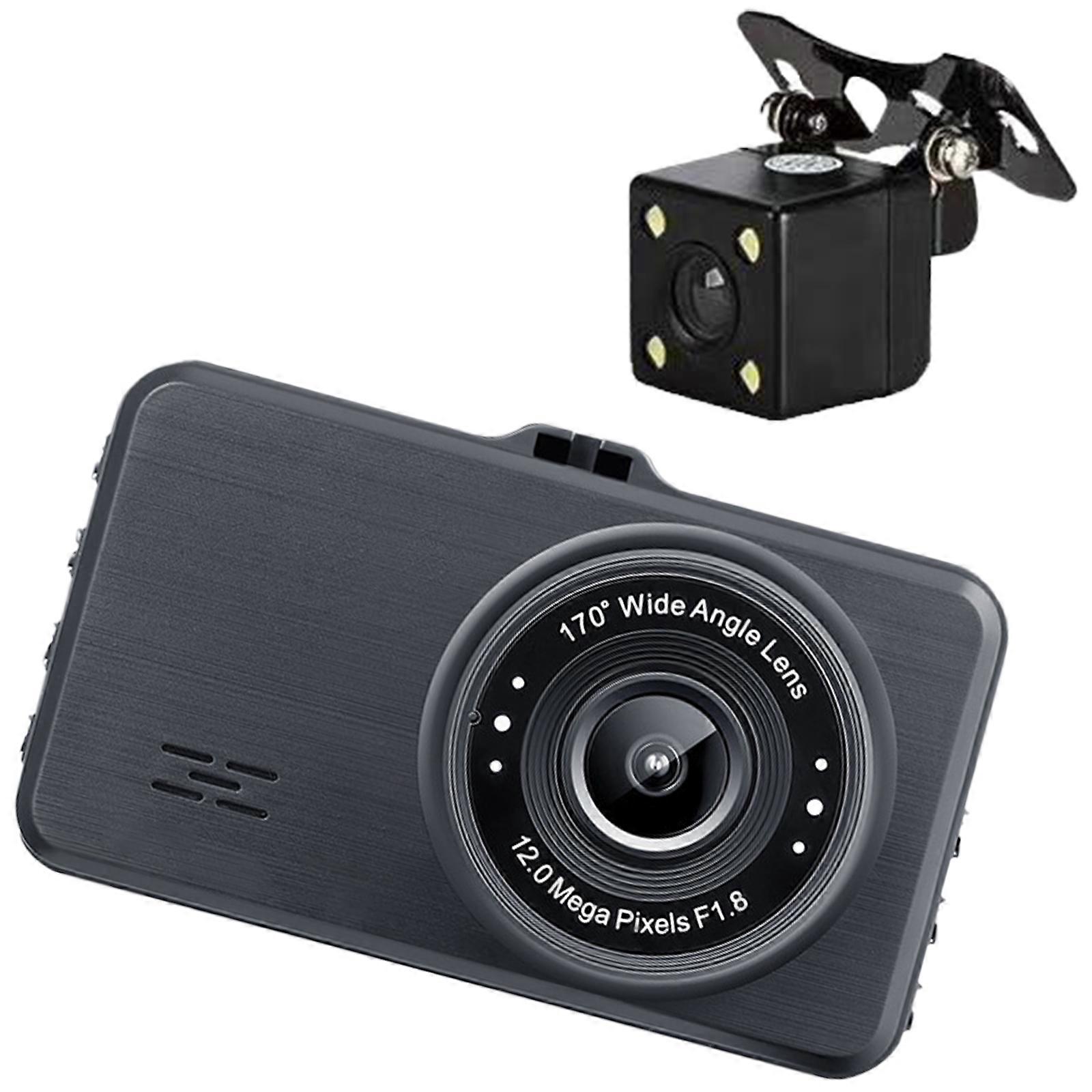 Dashboard Camera 3inch IPS Display Screen In Car Monitoring Camera Full Protections Car Driving Recorder Easy Mount Multicolor