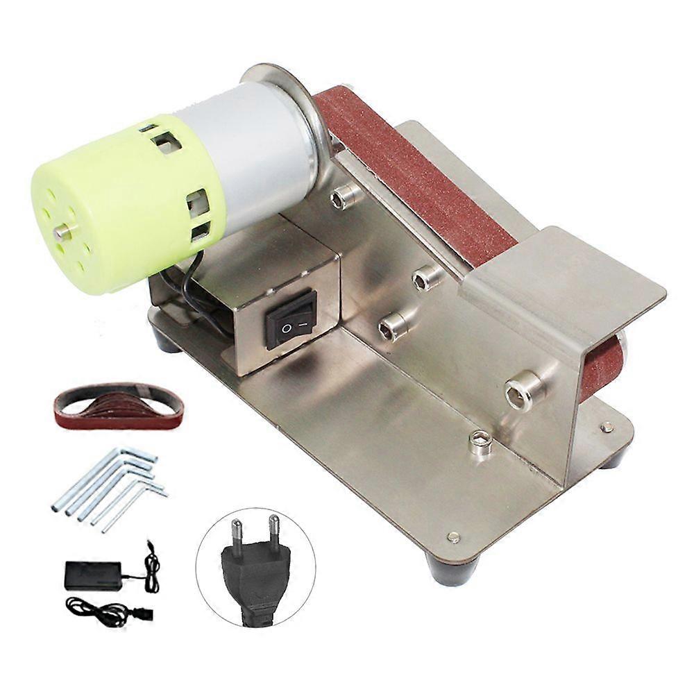 15-degree Fixed Angle Knife Sharpener Belt Sander 7 Level Adjustable Polisher 100W Polishing Machine with 10pcs Sanding Belts
