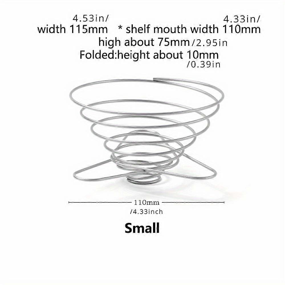 1PC Espresso Coffee Filter Net Foldable Coffee Dripper Filter Cup Holder Drip Coffee Maker Refillable Spring Style Brewer
