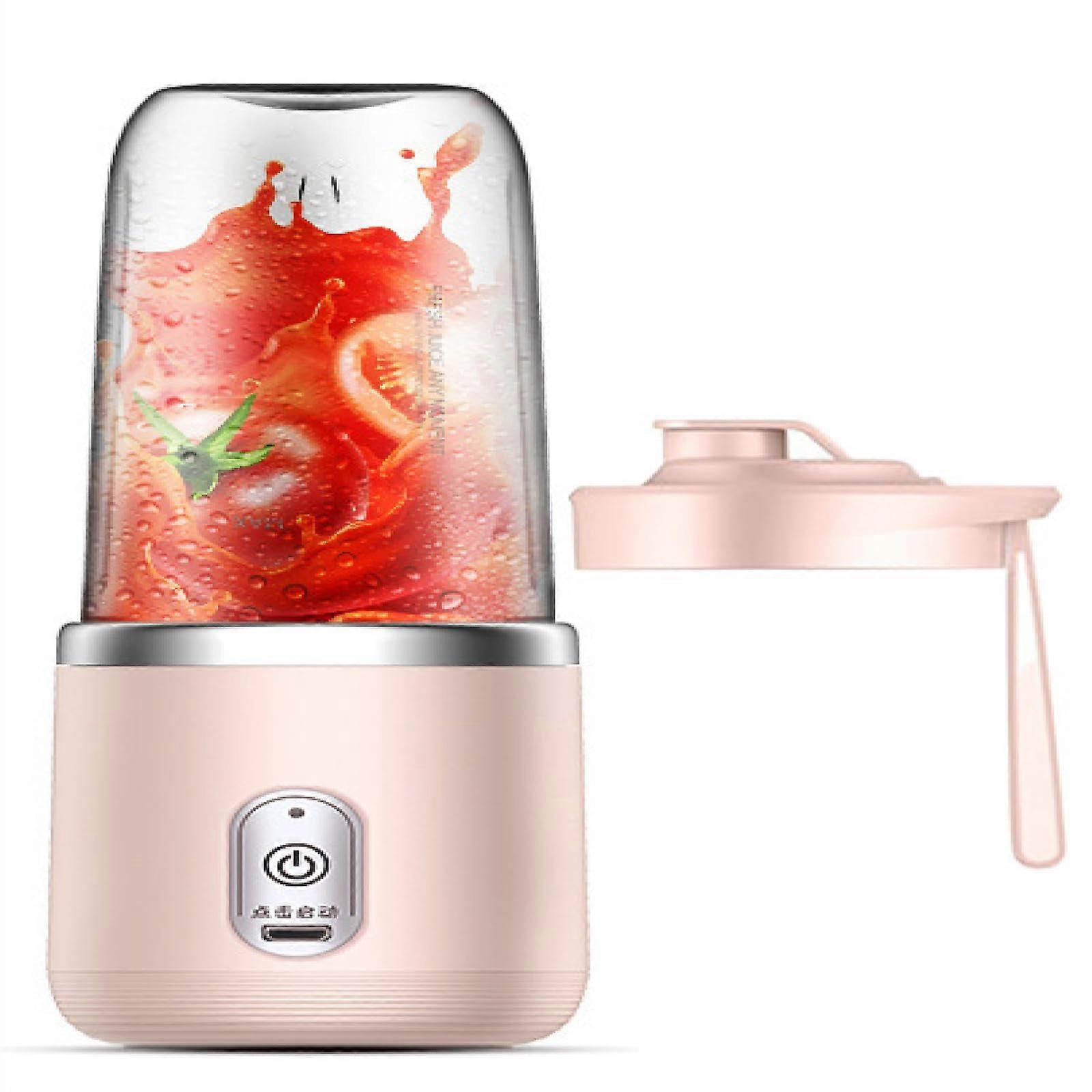 Portable Blender with 6Blade Speed System, Rechargeable Juicer Cup for Travel, Pink