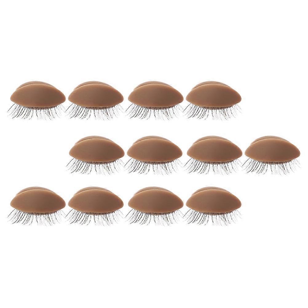 Replacement Eyelids Mannequin for Eyelash Extension Practice 12Pairs