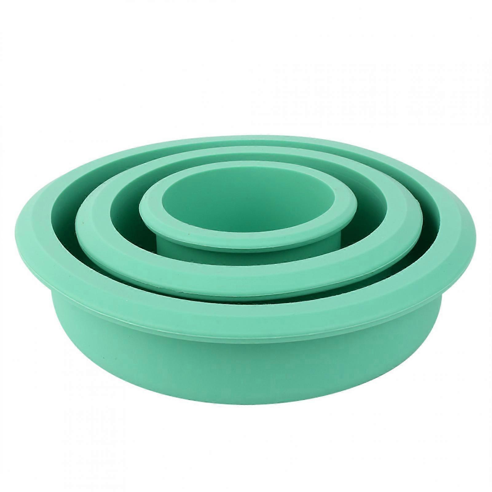 Round-3 Layer Silicone Cake Mold Pizza Plate DIY Mould Round Tools