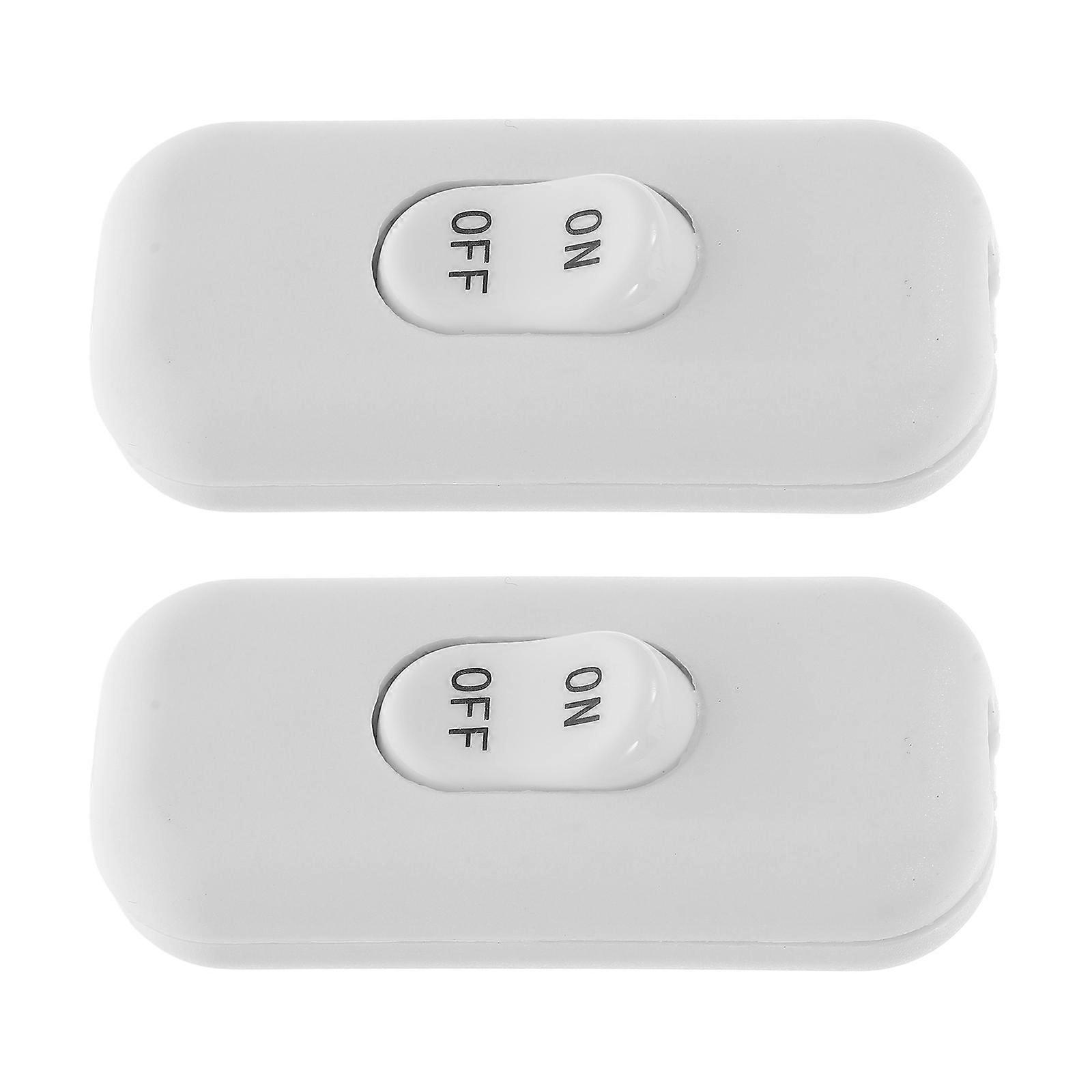 Rocker Switch For Lamp On Designed For Home Use Table Lamp White 2Pcs Easy Installation