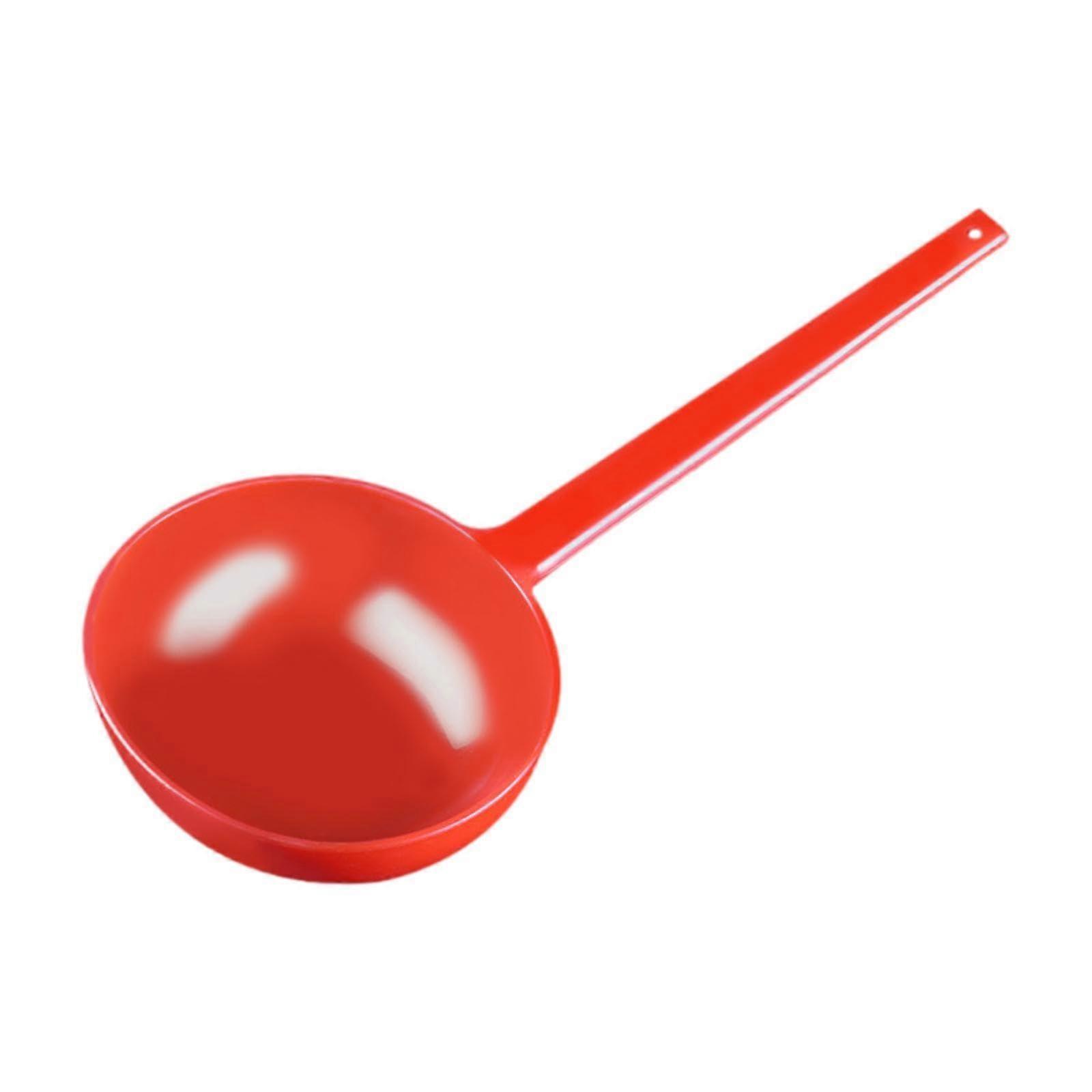 Water Ladle Large Capacity with Ergonomic Long Handle Durable PP Bath Scoop for Kitchen and Garden, Red