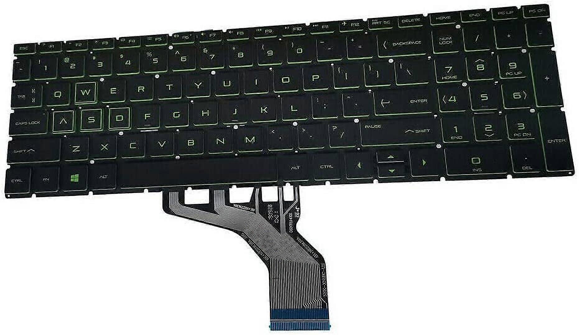 New US Green Backlit Keyboard for HP Pavilion 16-A 16-A0010CA 16-A0010NR 16-A0020CA 16-A0020NR 16-A0025NR 16-A0030CA 16-A0030NR 16-A0032DX 16-A0035NR