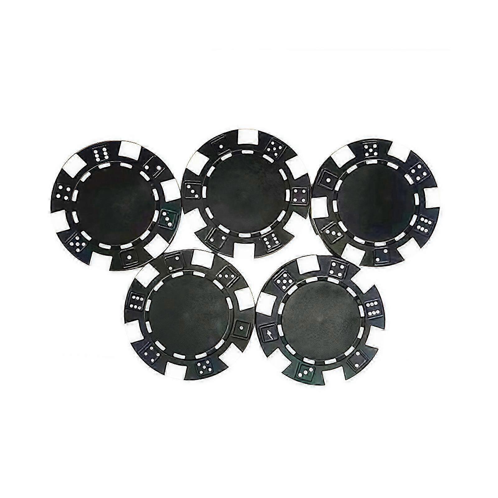 25pcs Poker Chip Set Roulettes Game Bingo Chip Plastic Casinos Poker Chip Small Learning Counters Chip Easy To Use Yellow