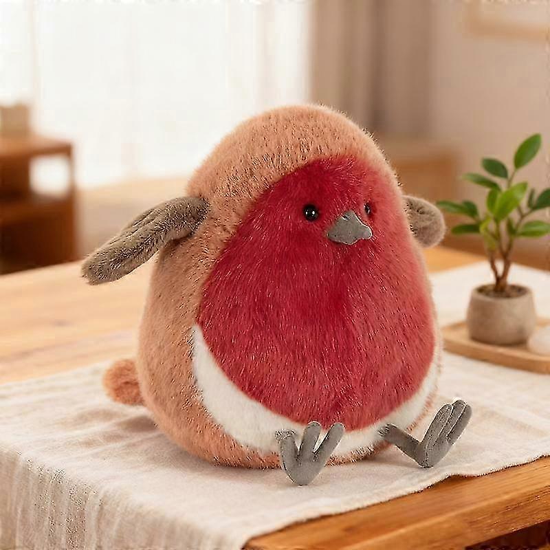 16cm/6.3in Cute And Round Plush Toy Of The Robin Doll. Cute Little Bird Doll. Fully Stuffed, Soft And Comfortable. Healing Series. Companion