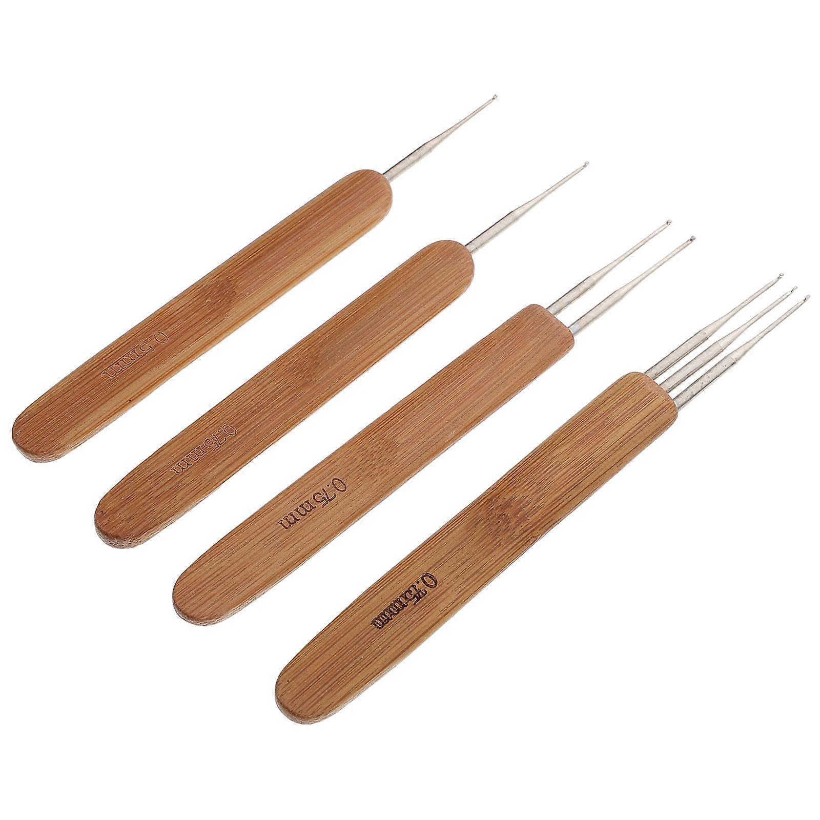 4pcs Dreadlocks Crochet Hooks Hair Braids Crochet Needle Braid Craft Tools