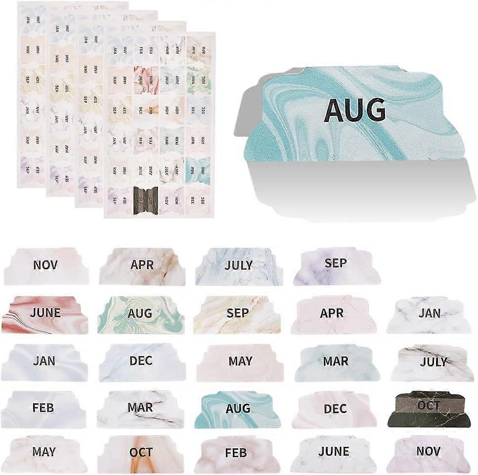 10 Sheets Monthly Tabs Planner Stickers Days of The Week Calendar Stickers Month Adhesive Tabs Self-Adhesive Index Labels Stickers Markers Gradient Co