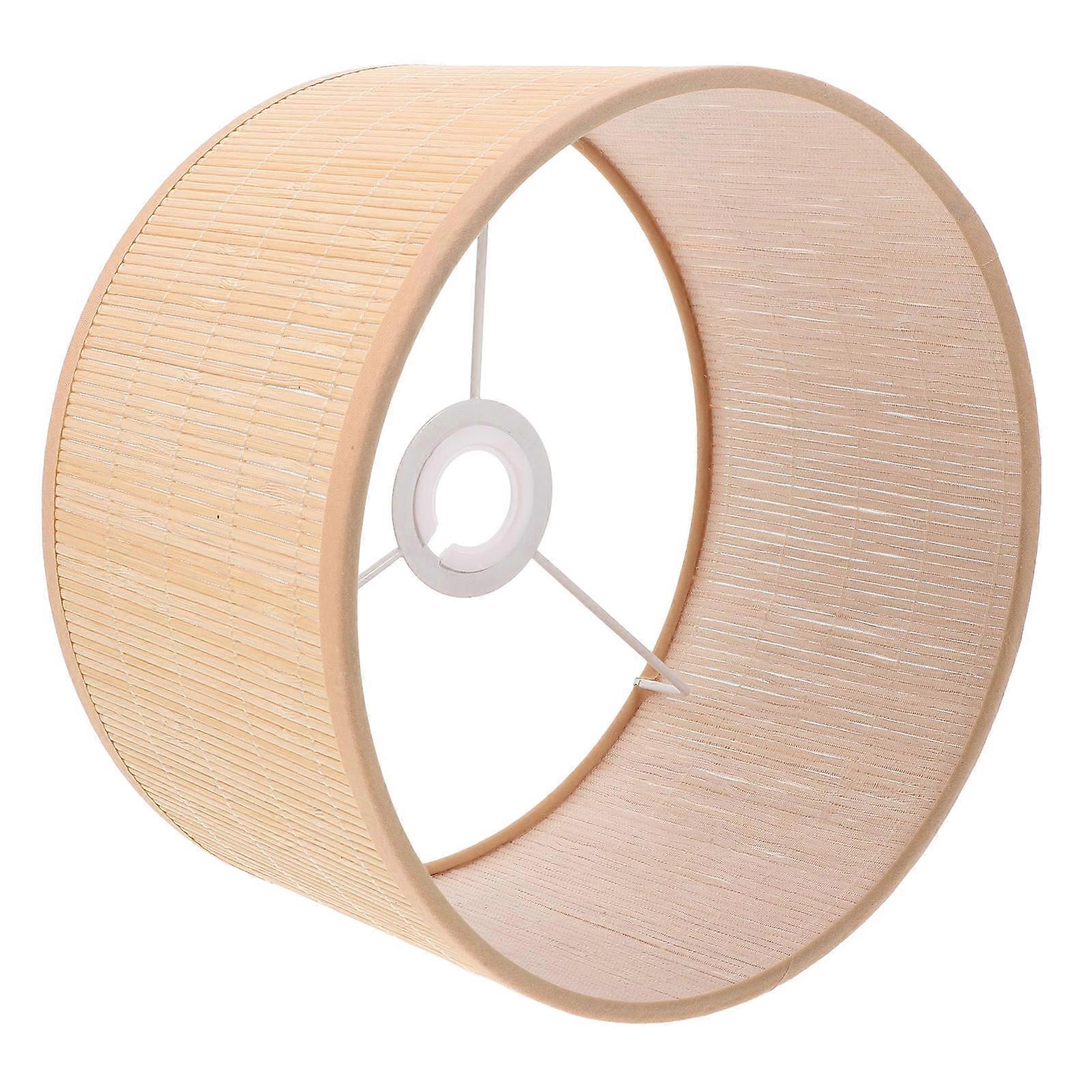 Ceiling Bamboo Lampshade Lamp Shade for Home Use Khaki Light Cover