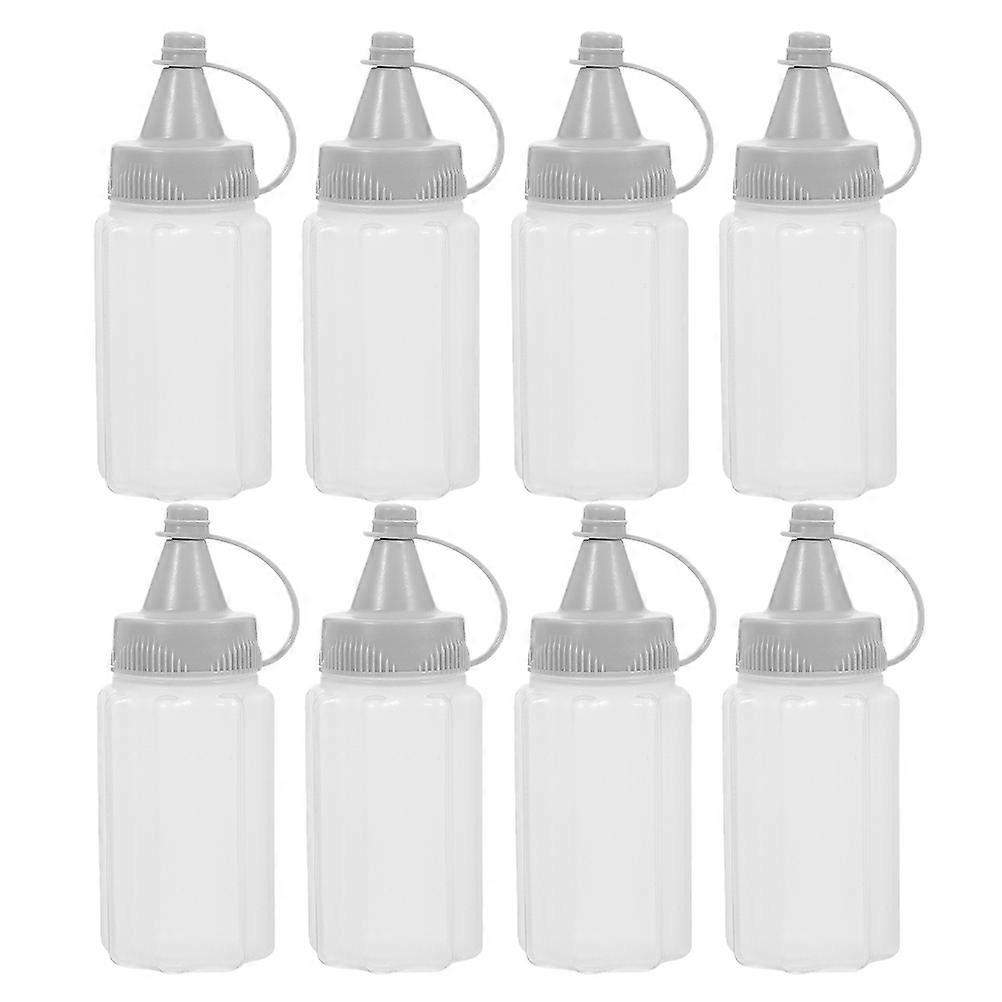 Kitchen Squeeze Bottles for Dispensing Sauces Reusable 8Pcs Condiment Containers