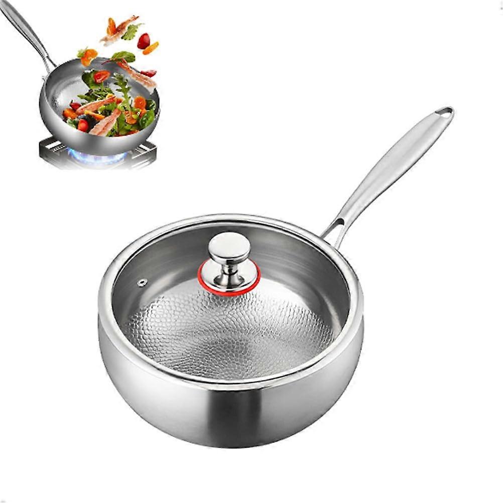 Titanium Non Stick Frying Pan with Lid 10.23in for Healthy Cooking and Fast Even Heating
