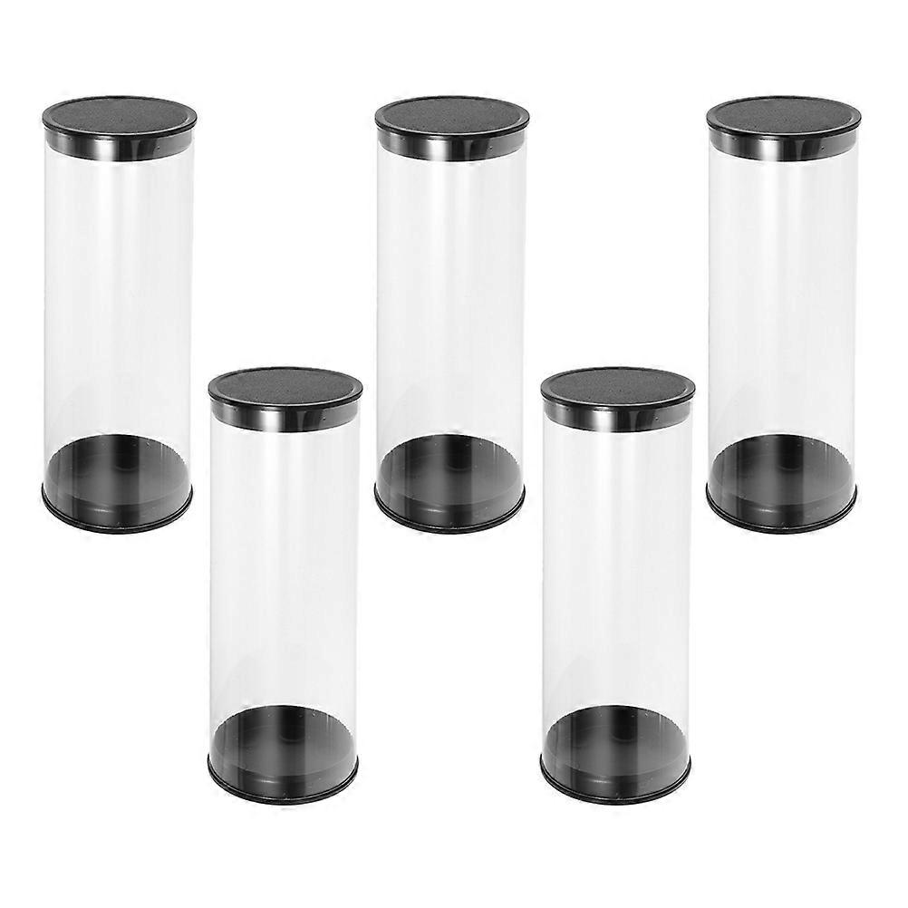 Golf Case Portable Ball Case for Storage Set of 5 Transparent Tubes