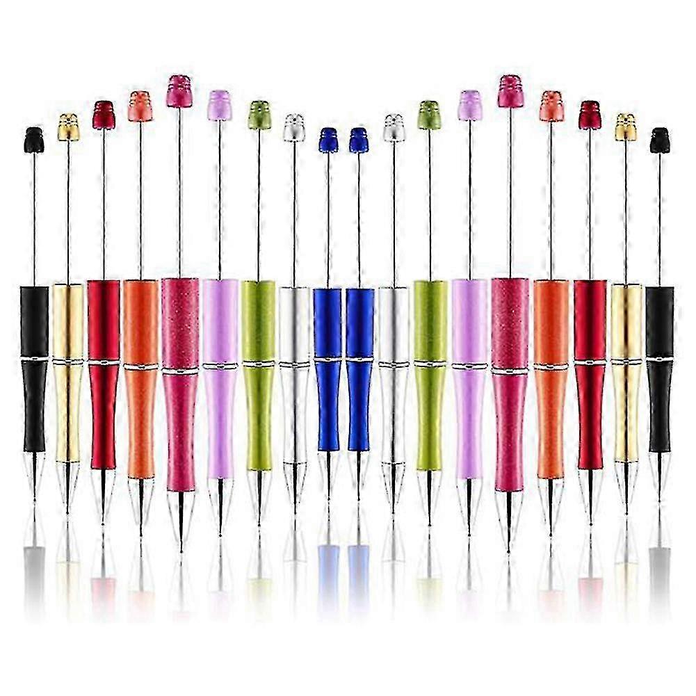 DIY Stationery Project: 40 Beaded Ballpoint Plastic Pens for Crafting