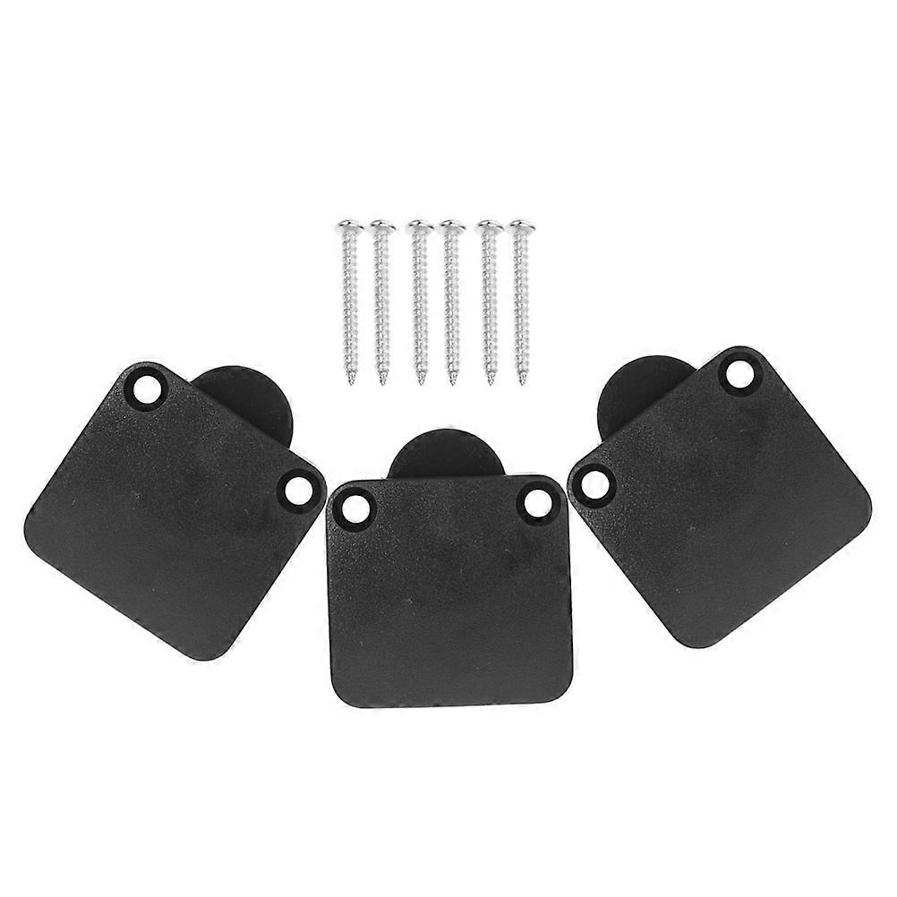 Self Reset Door Control Switch 3Pcs for Cabinet Light Activation Black