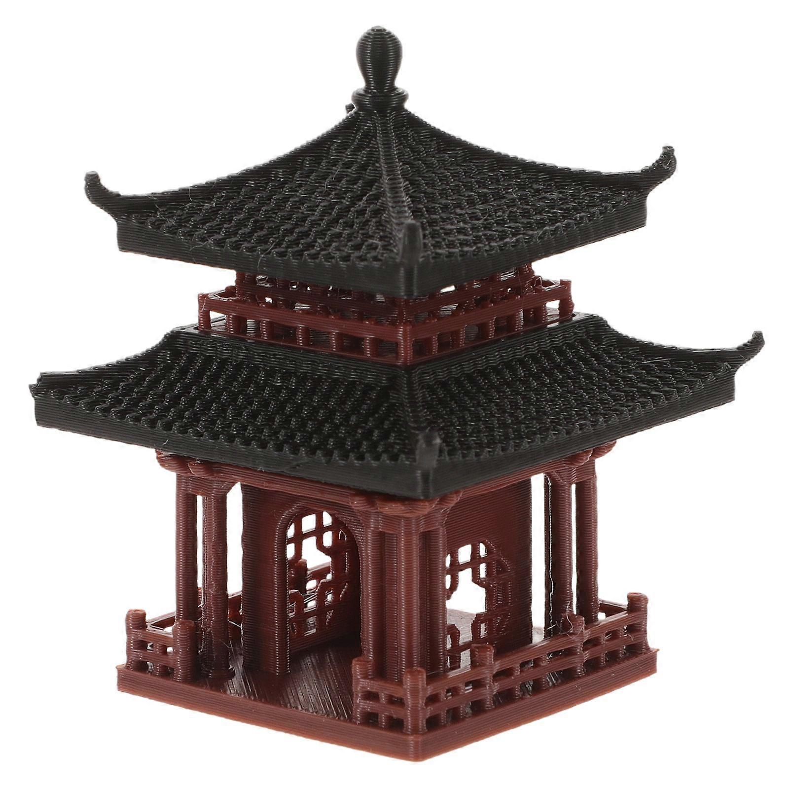 Mini Statue Pavilion Model Decorative Garden Figurine