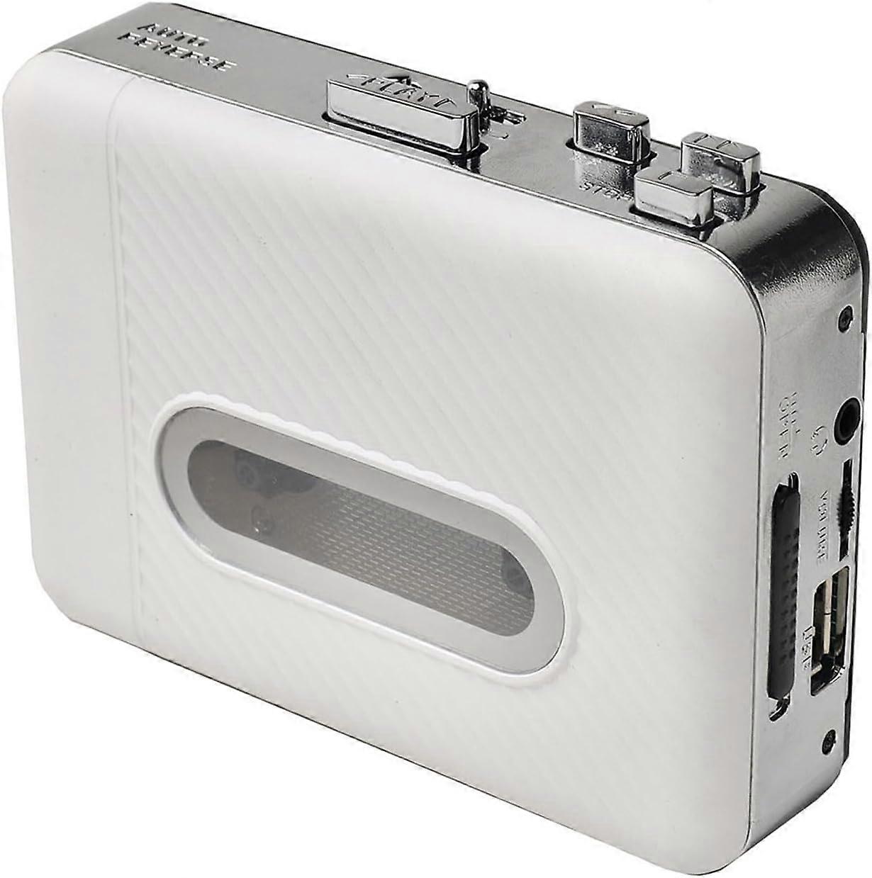 USB Cassette Player To MP3 Converter Portable Vintage Tape To Digital Windows Mac OS Compatible