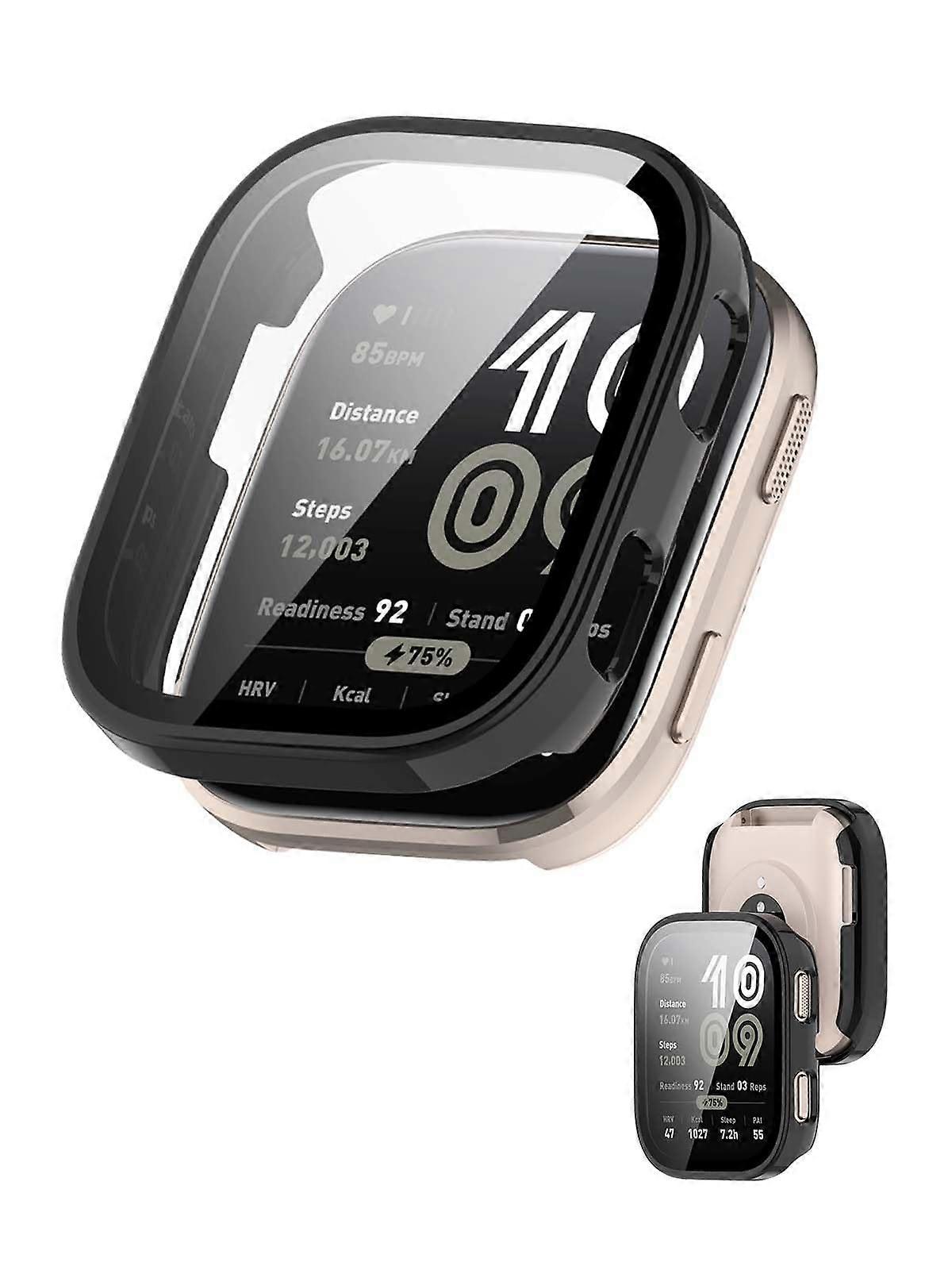 Screen Protector and Case for Amazfit Bip 6, 2 in 1 ScratchResistant Full Cover, HD Touch Clarity