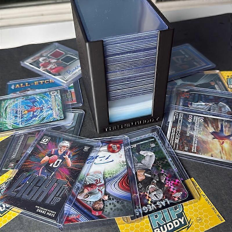 The Rip Buddy - Patent pending - Card Ripper & Storage Tool - Patent Pending - Holds 200 Sleeves & 45 Top Loaders Prevents Cards from Being 