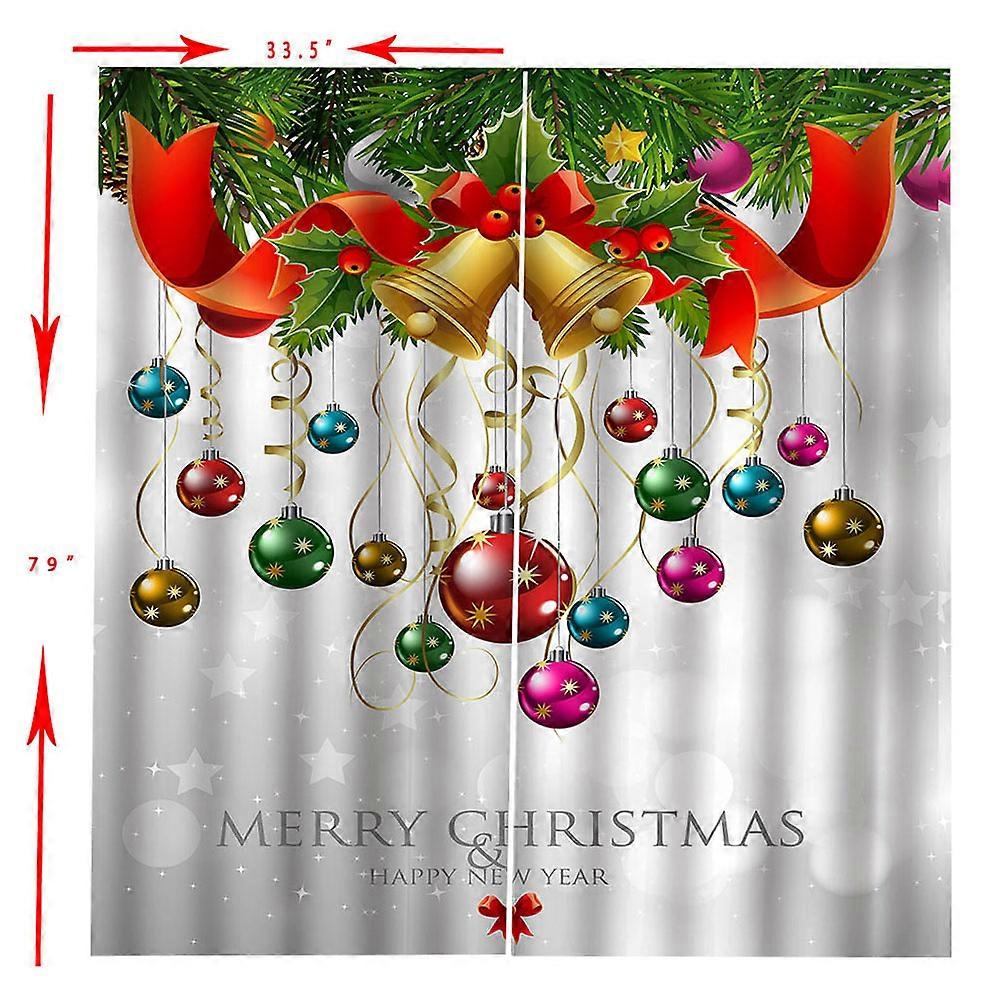 Bathroom Curtain Creative Christmas Shade Curtain for Window Use Assorted Color
