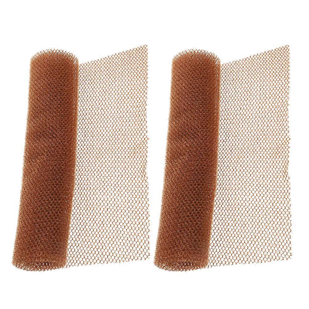 Back Scrubber Nylon Coffee Color for Exfoliating 2Pcs Bath Scrubber