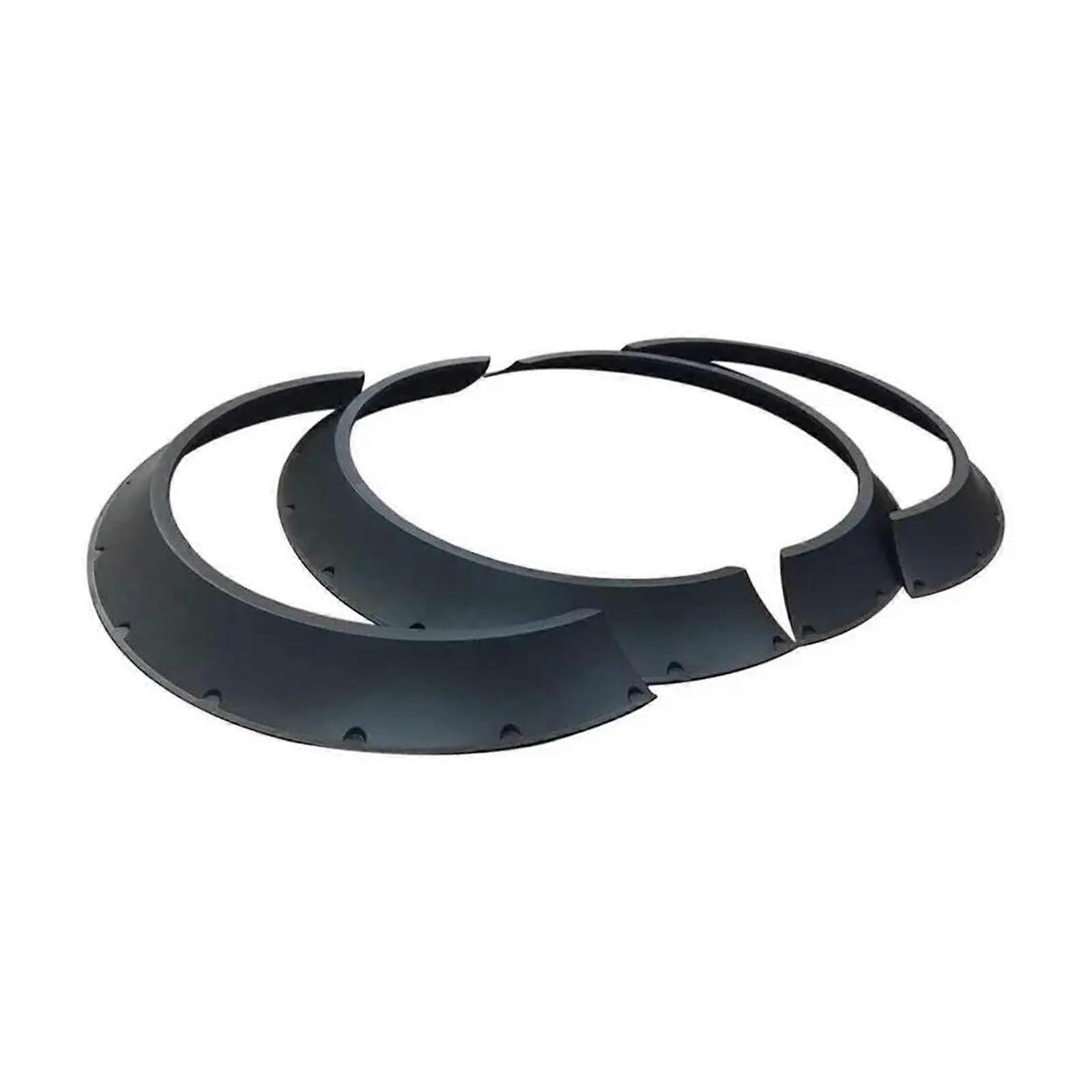 Universal Flexible Fender Flares 4.5in 4Pcs Set Wheel Arch Trim Protector Extra Tire Coverage
