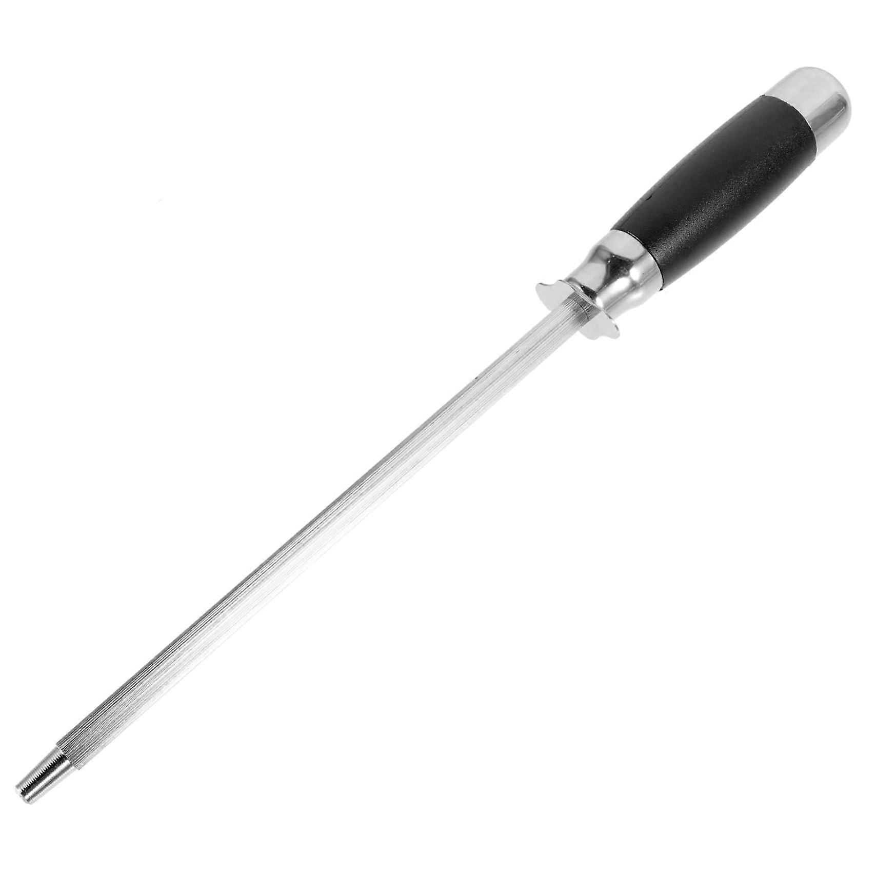 Kitchen Knife Sharpening Rod Stainless Steel Stick with Precise Angle and Smooth Edge Protection