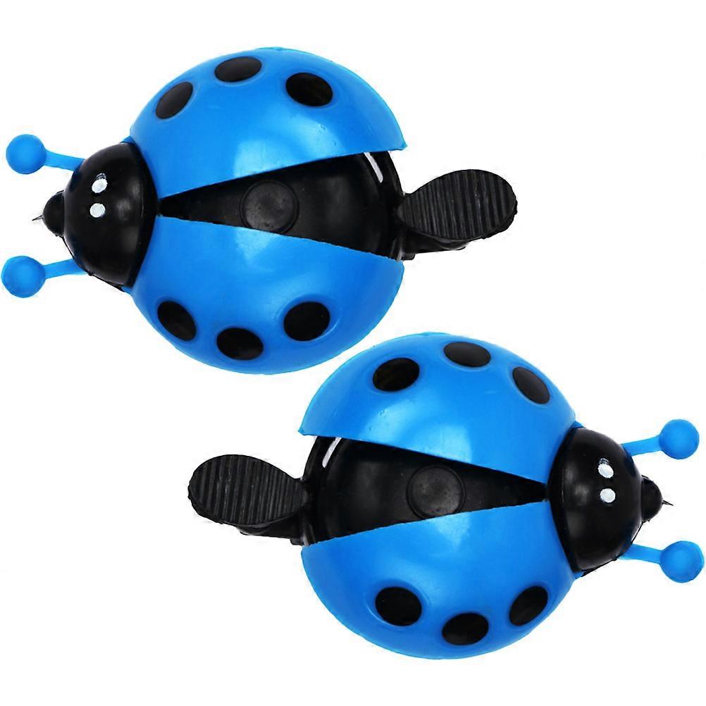 Cycling Bell Road Bike Ladybug Shape Compact Size Metal Construction 2Set