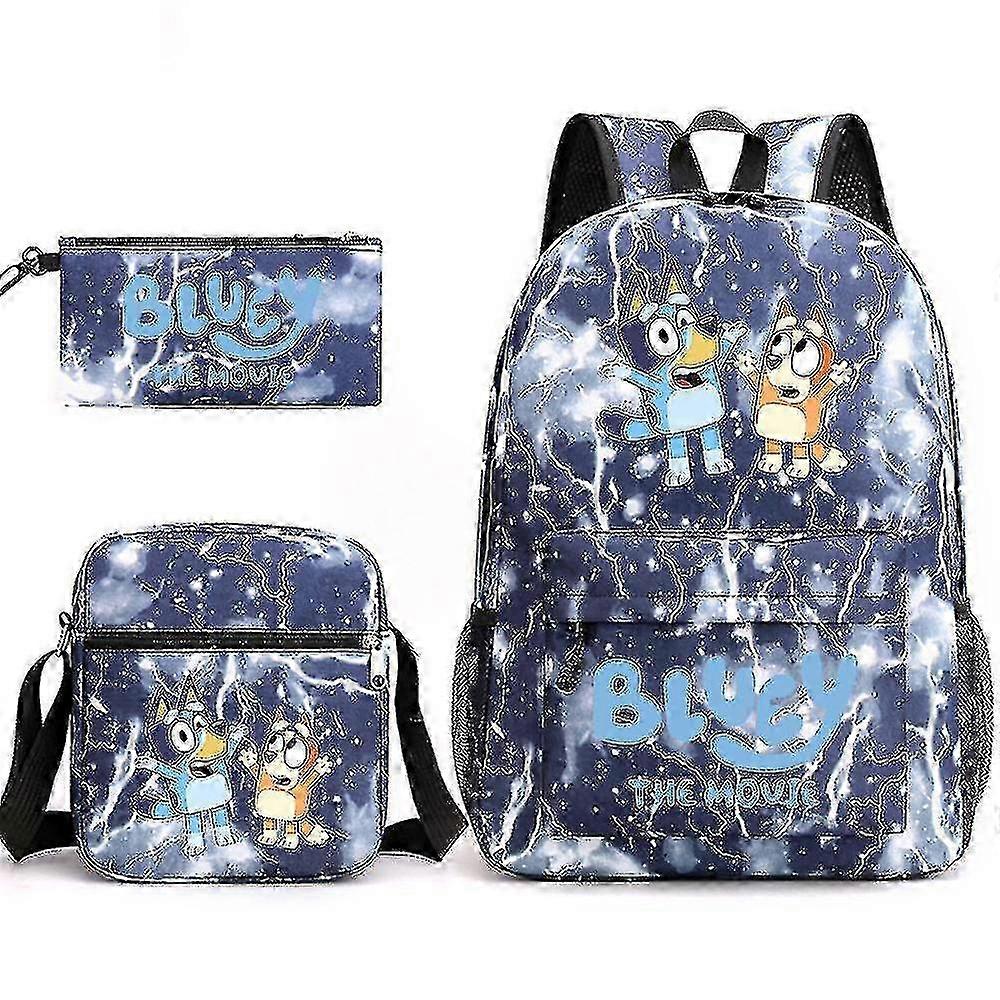 Bluey Three-piece Schoolbag Backpack 25-26