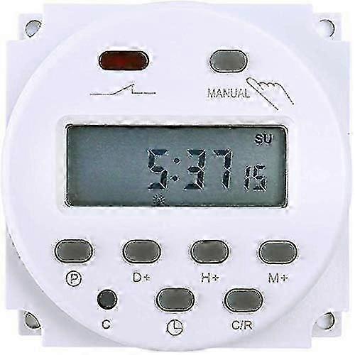 Electronic Timer Dc12v 16a 28 Programs Programmable Lcd Display -6 2025