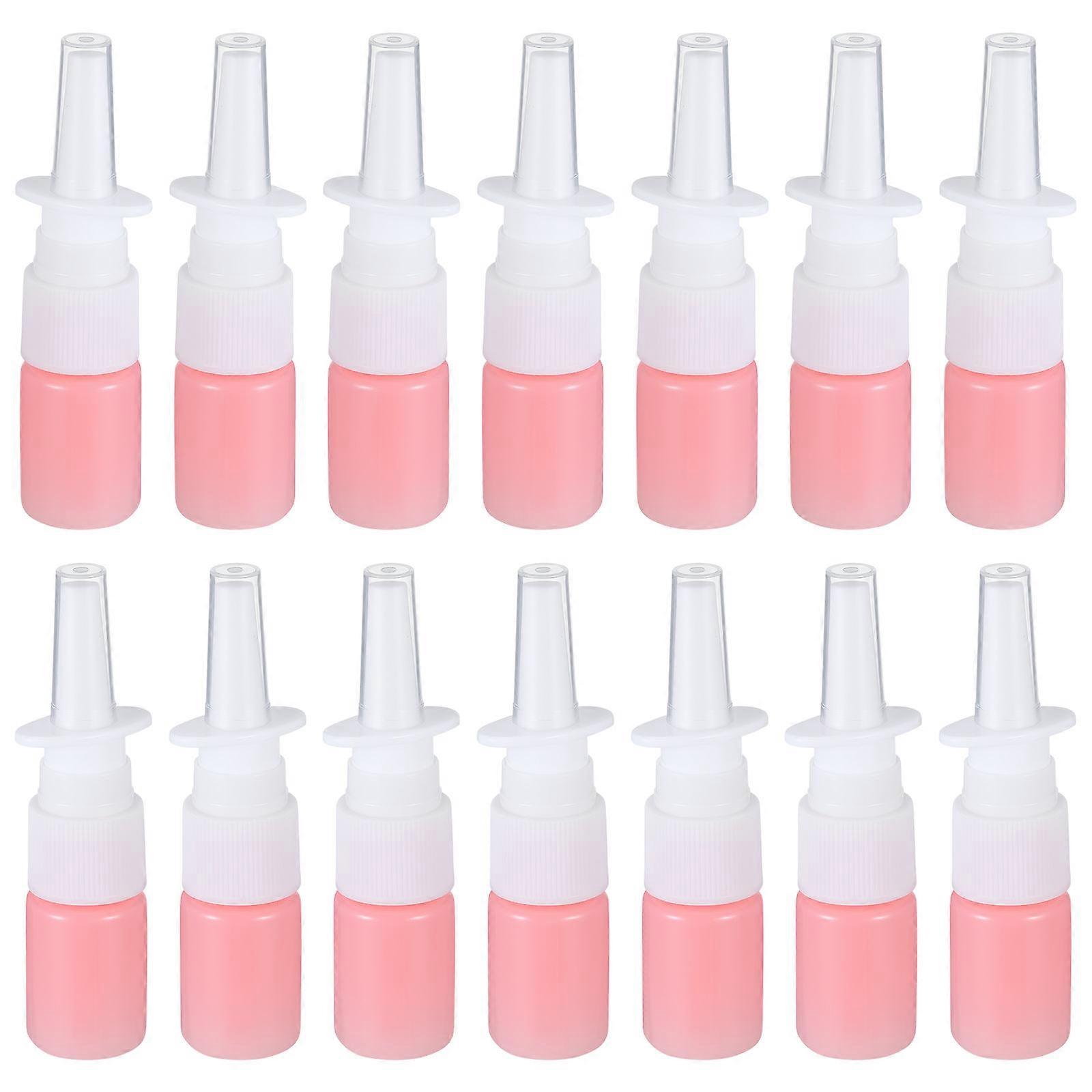 Plastic Spray Bottle Assorted Color Nasal Spray for Storage Use 1Set