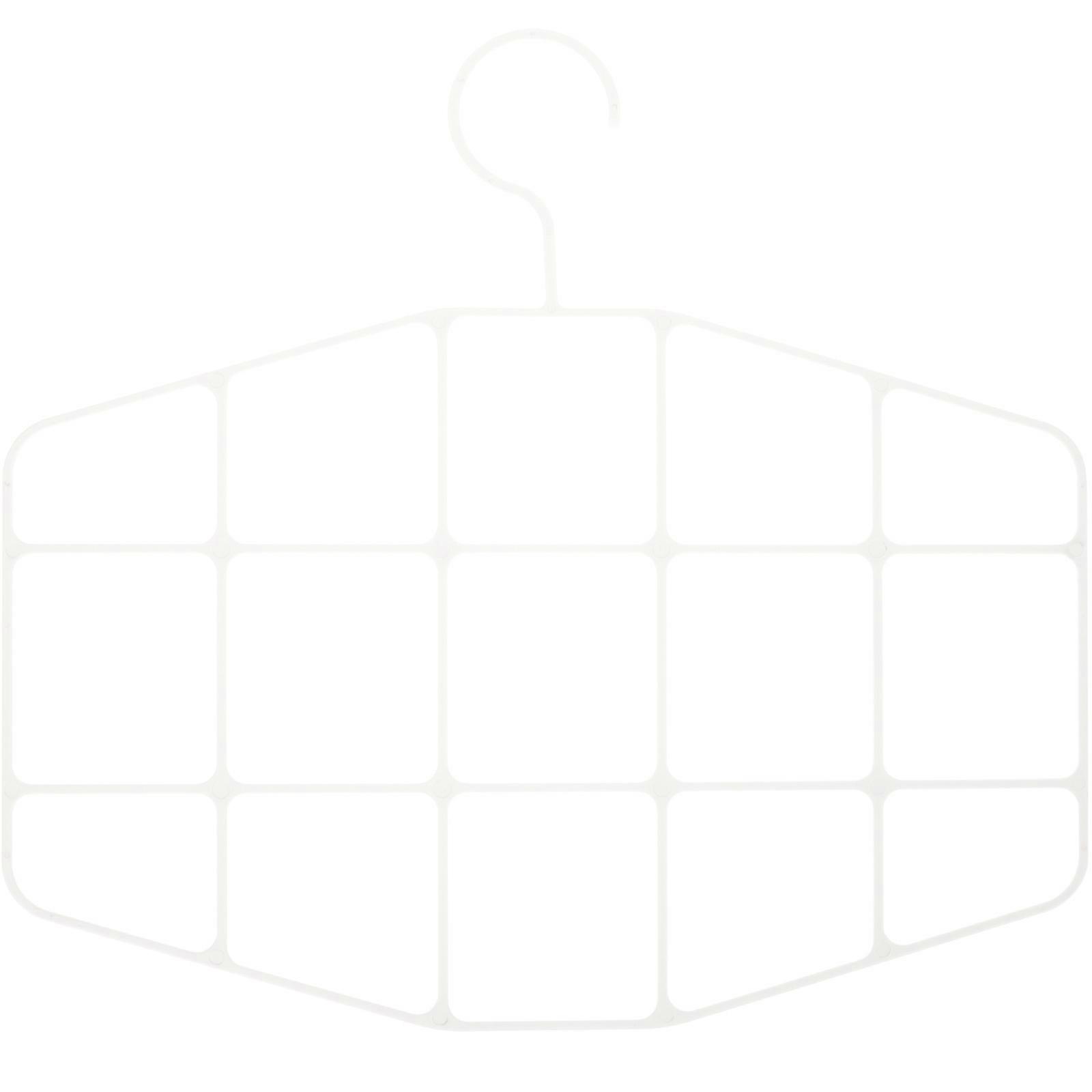 Multi Layer Belt Storage Hanger for Home Use White Plastic Stand