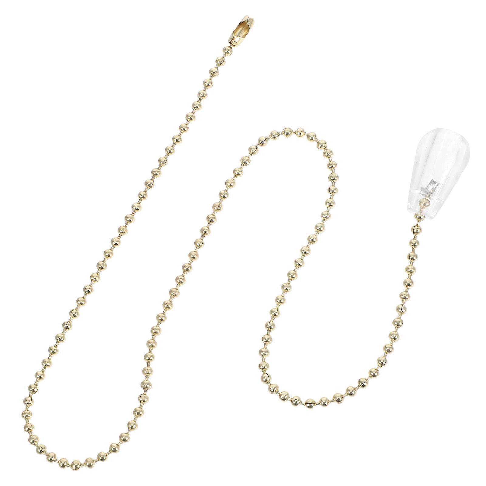 Transparent Pendant Light Pull Chain for Fans with 3Pcs Decorative Set