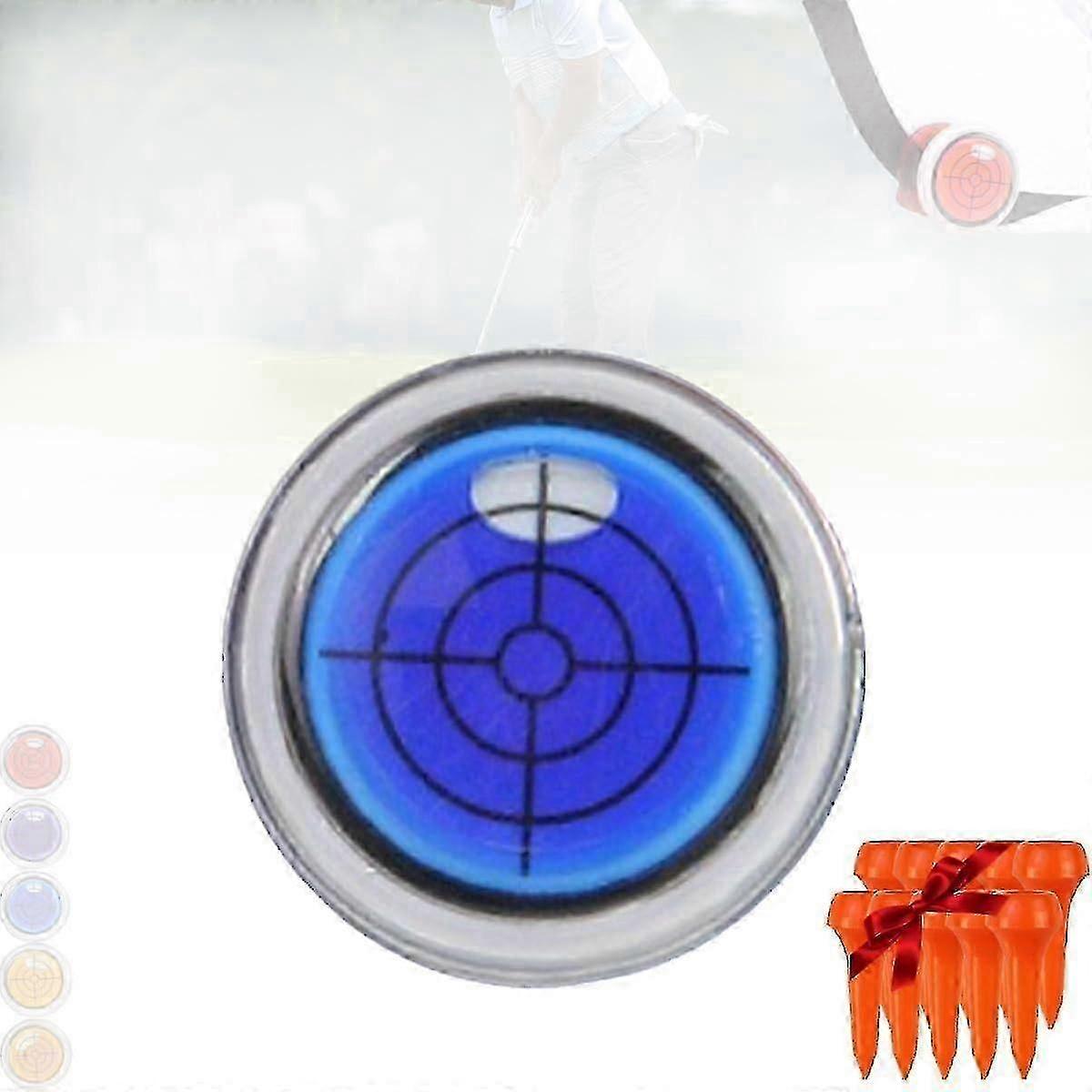 2025 Relativelk Golf Ball Marker Round Cap Clip Mark with Level Function,Bubble Level