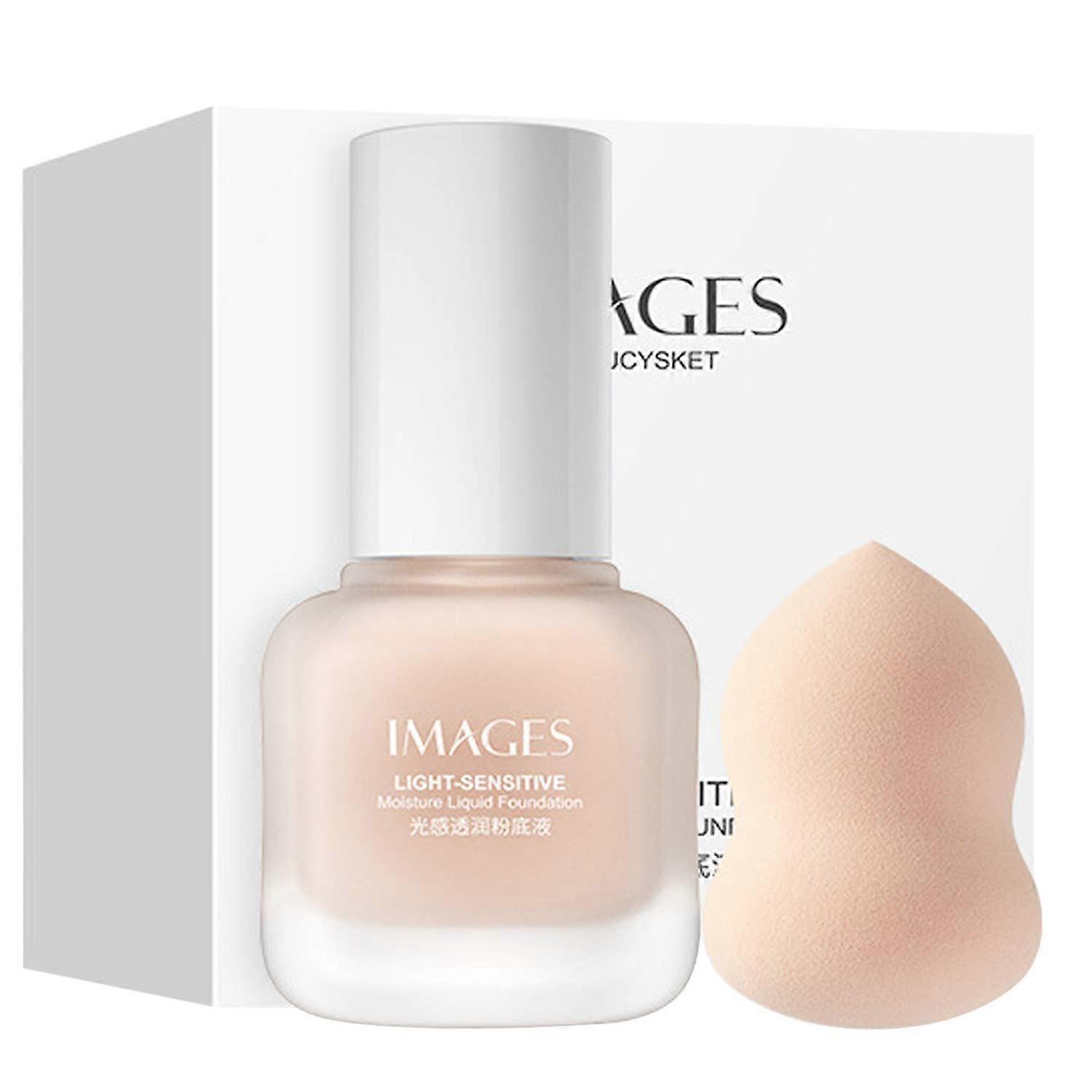 CC Cushion Foundation with Mushroom Head, Moisturizing Liquid Formula, Dewy LongLasting Finish