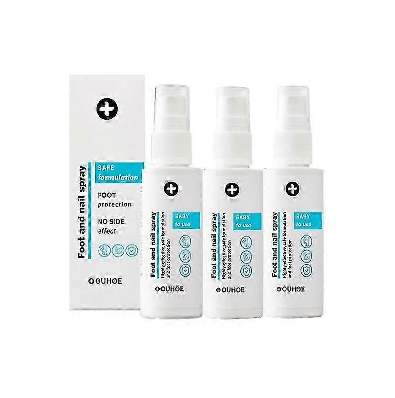 1-5x Spray para pés e unhas, cuidado natural e poderoso para os pés
