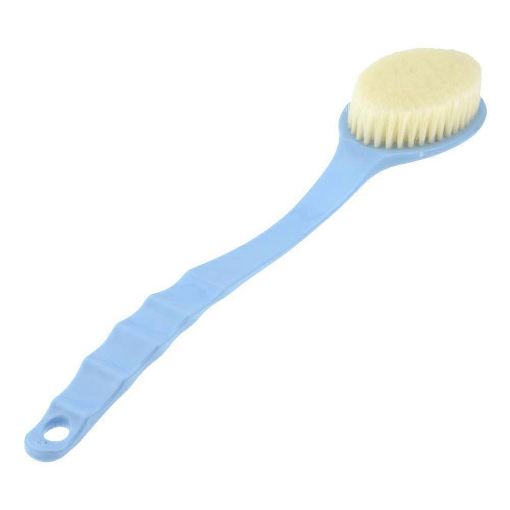 Bath Body Brush Long Handle Shower Exfoliating Brush with Ergonomic Grip Quick Dry Blue