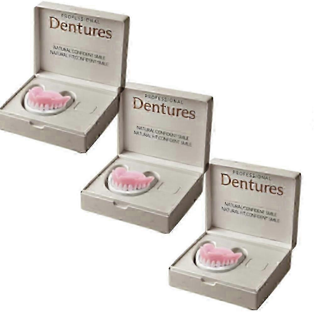 1/2/3x Advanced Customized Full Denture Set, Silicone Reline Denture Set