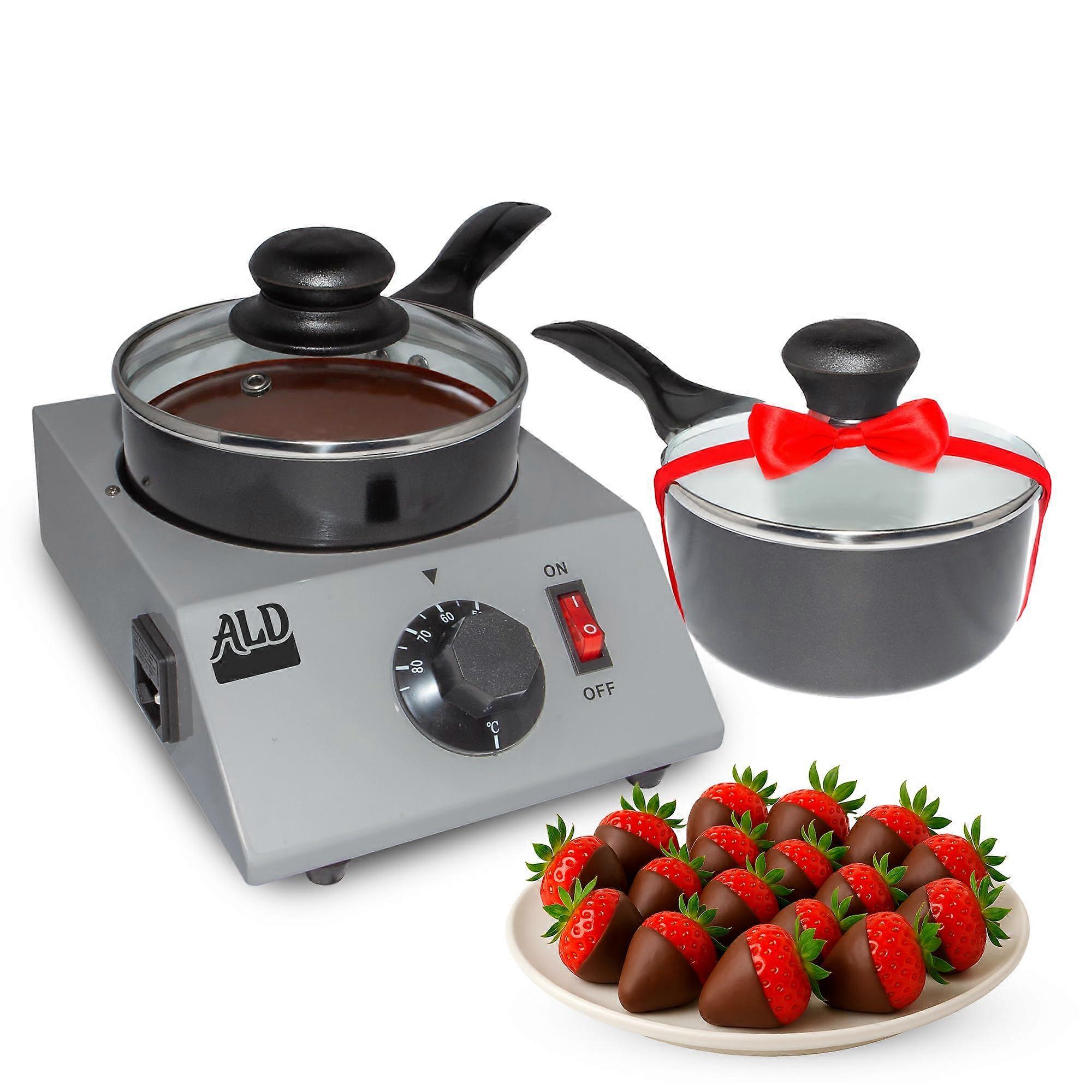Professional Chocolate Tempering Machine with Precise Temperature Control, 1.2L Stainless Steel Pot 110V