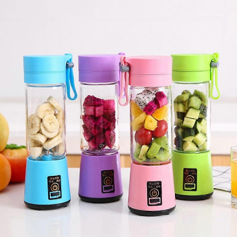 USB Rechargeable Portable Blender 380ml  Smoothie Maker with SixBlade Speed Blending