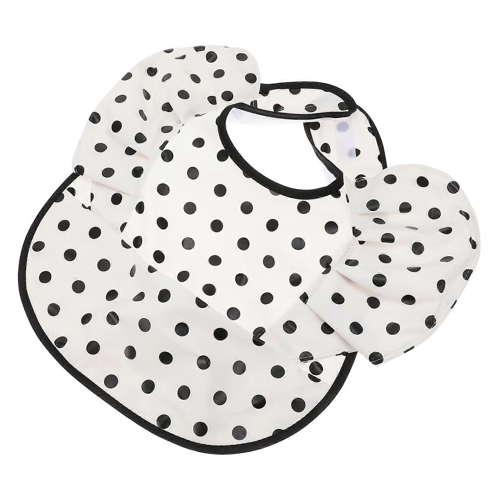 Waterproof Feeding Bib with Full Coverage, Washable Reusable Lacework Apron for Toddlers