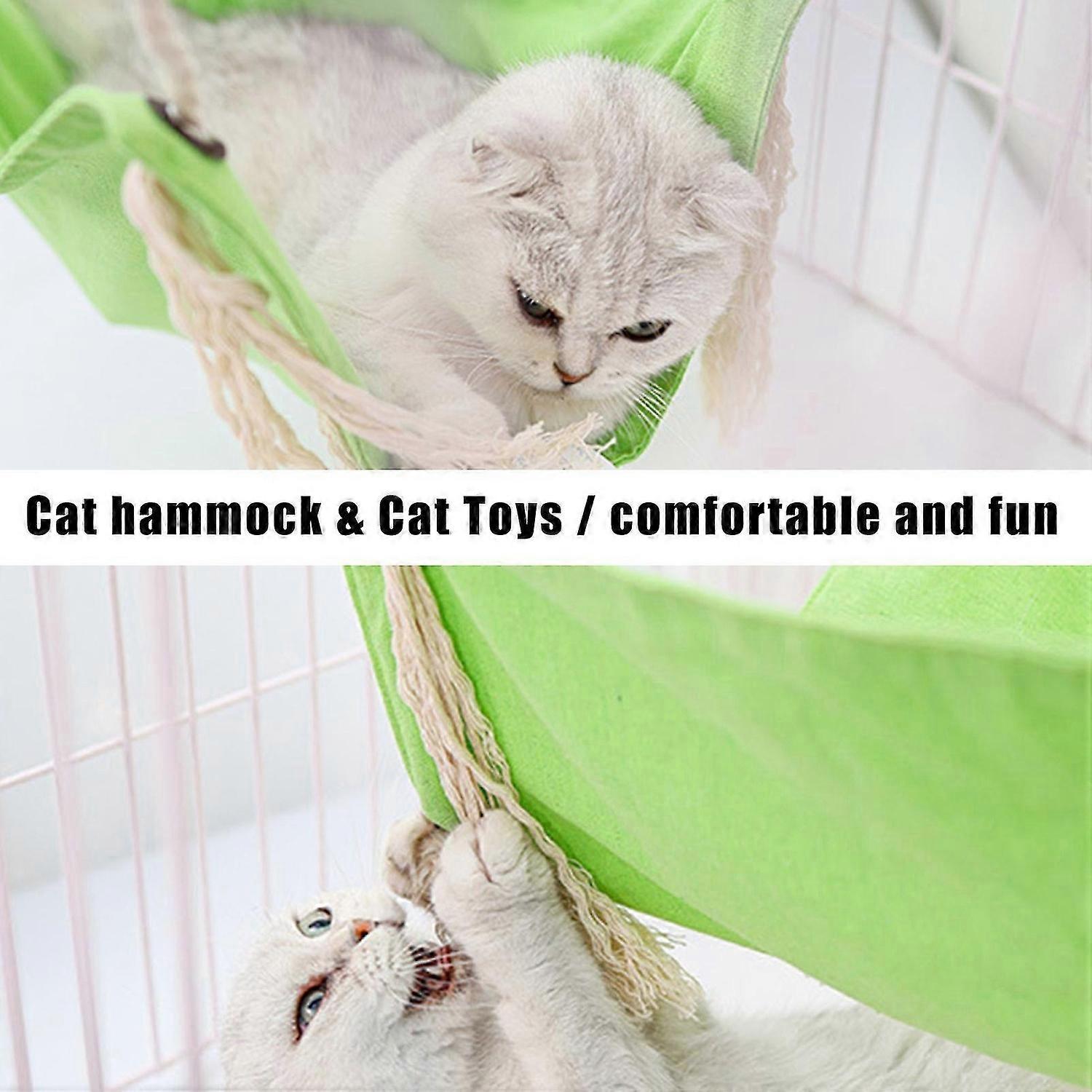 Cat Hammock Hanging Soft Breathable Bed Tassel Decor for Small Animals