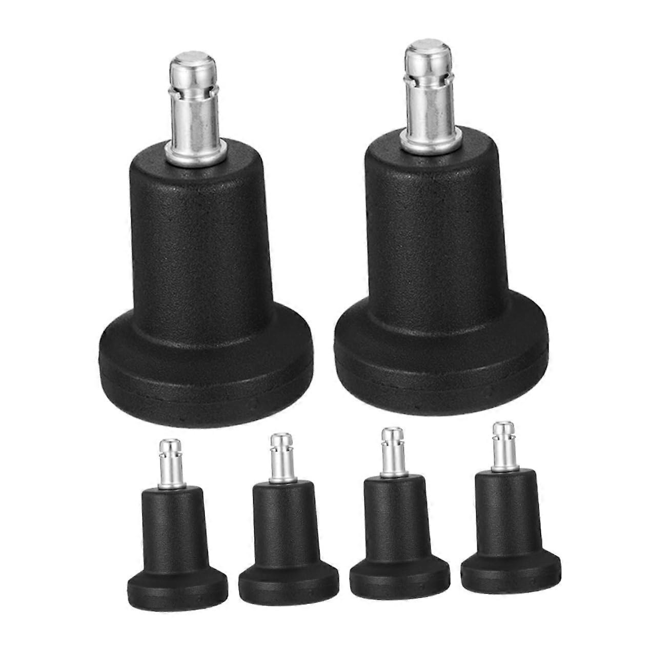 Office Chair Casters with Fixed Replacement Wheels, Noise Reduction and Floor Protection, 6pcs