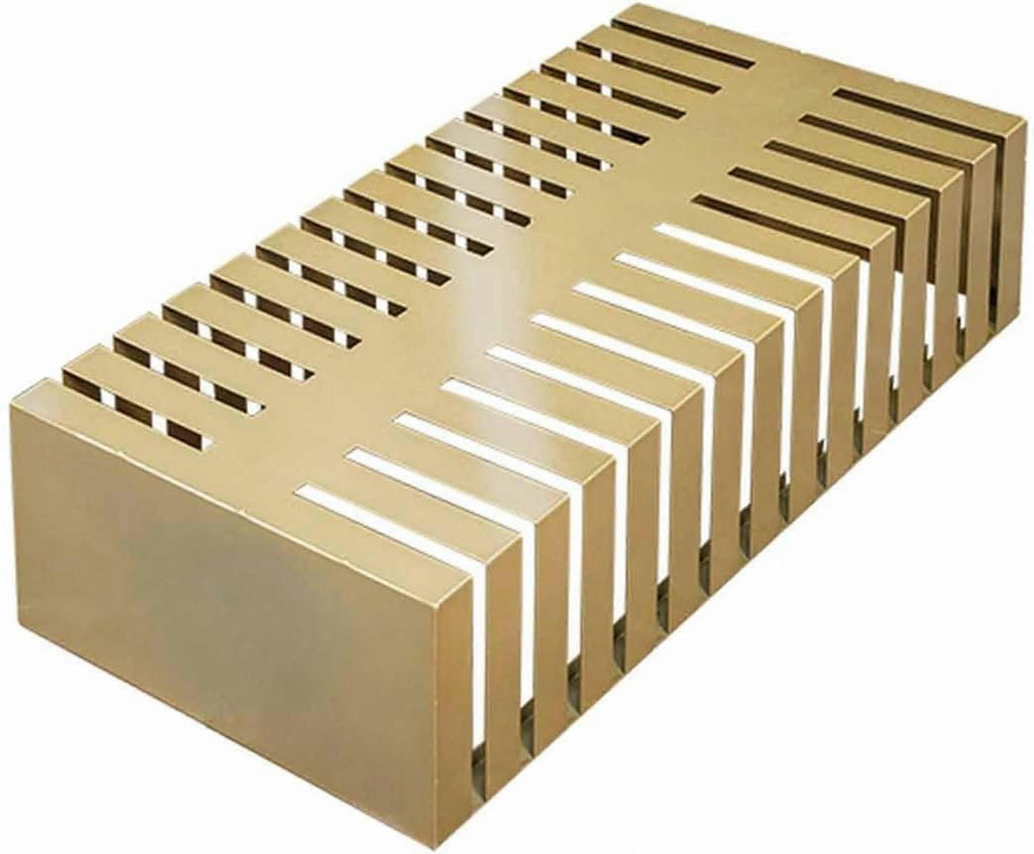 Tile Display Rack with DoubleRow Large Capacity, MultiLayer Quartz Stone Sample Stand, Gold