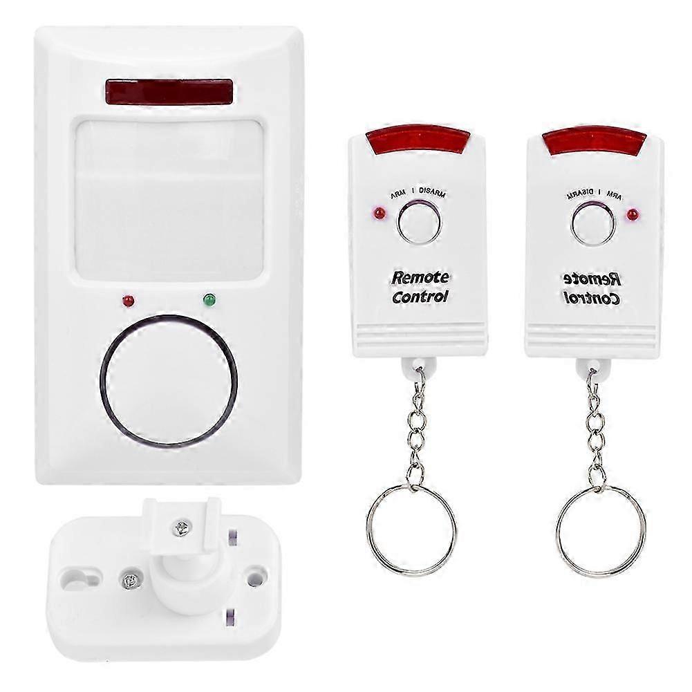 105dB Wireless Alarm System Infrared Motion Sensor Detector Wall Alert Home Security